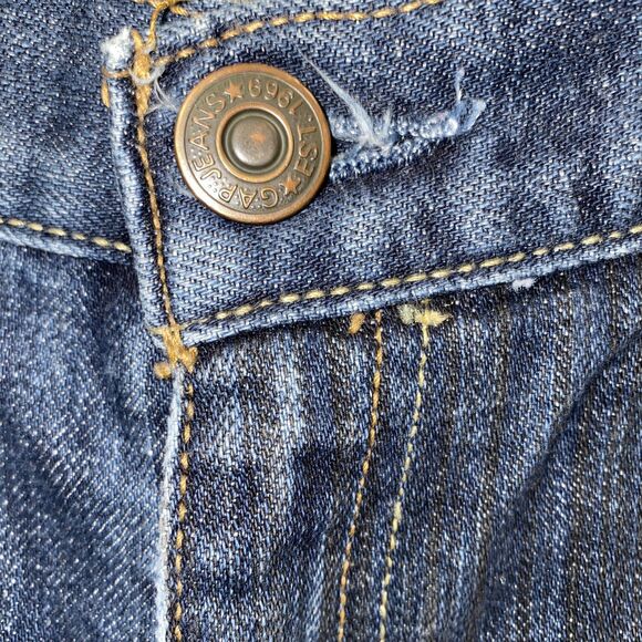 GAP Women's Boot Cut Jeans - Dark Blue  31L - Picture 4 of 7